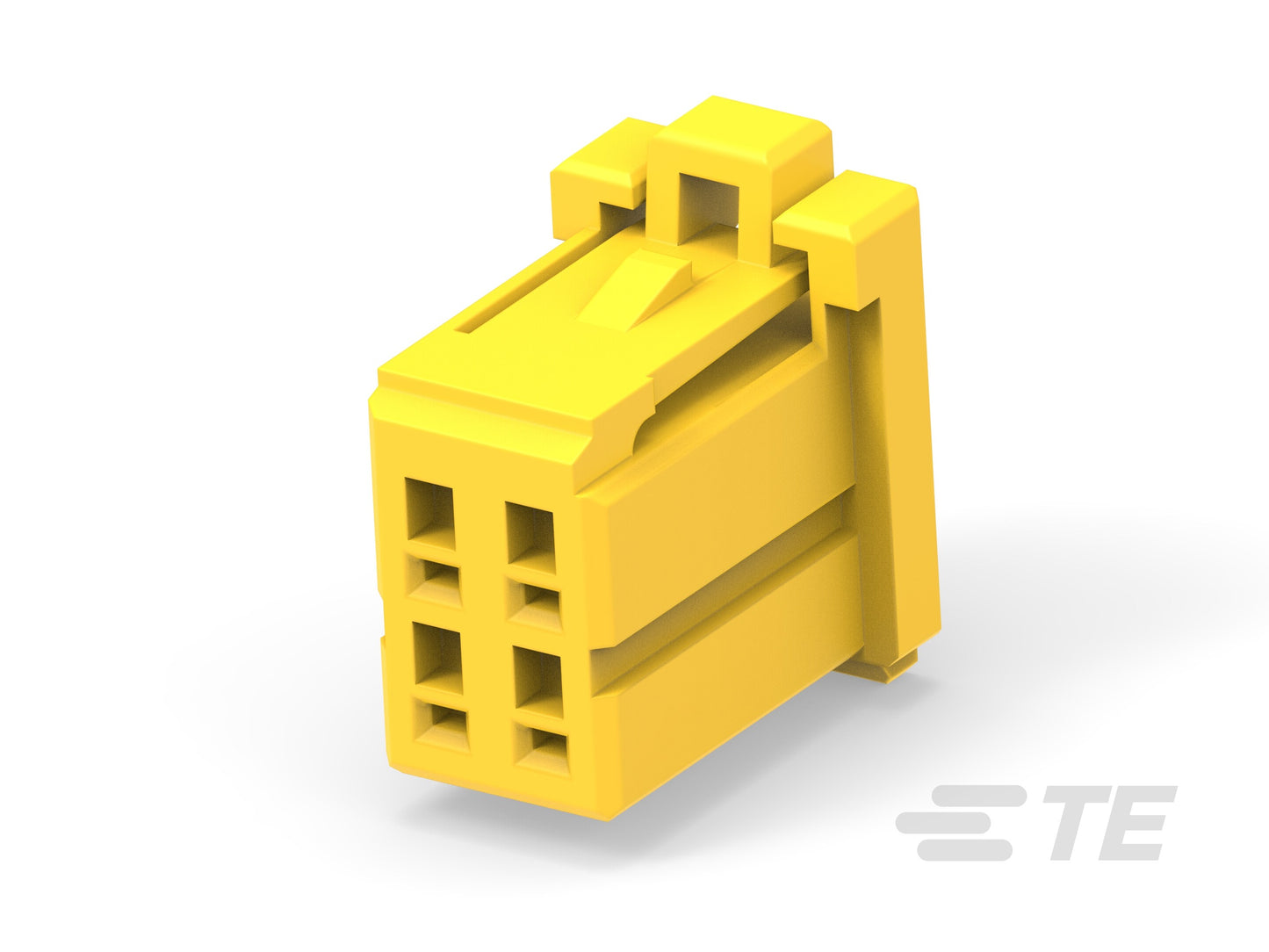 3-1939028-2_DYNAMIC 1200D REC HSG 4P X YELLOW, Dynamic 1000 Series, Housing, Receptacle, Wire-to-Board, 4 Position